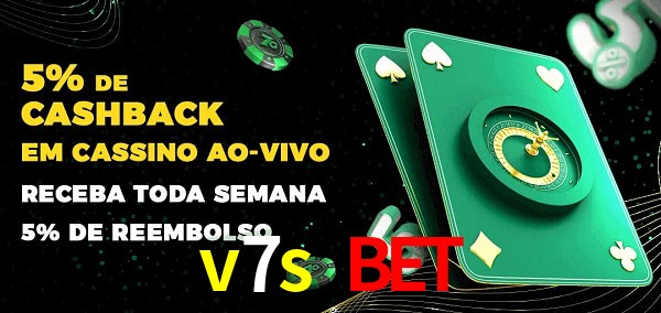 Promoções do cassino ao Vivo v7s bet